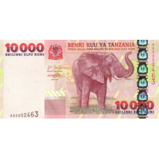P39 Tanzania - 10.000 Shilingi Year ND (2003)